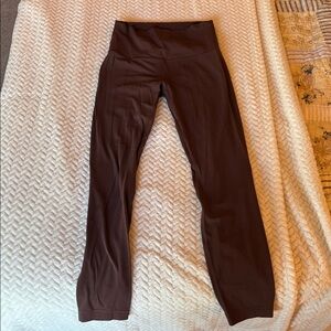 Lululemon Brown High-Waisted Leggings 25”